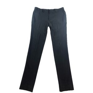 ASOS Men's 34x31 Slim Fit Black Pocketed Slim Leg Dress Pants Slacks Flat Front